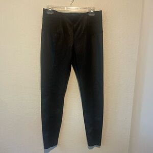 Joe B Black Textured Leggings. SZ L